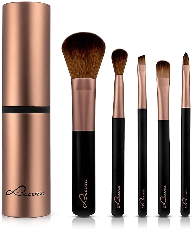 Make-up Pinselset 5-tlg. - Luvia Cosmetics Cappuccino Travel Brush Set — Bild N2