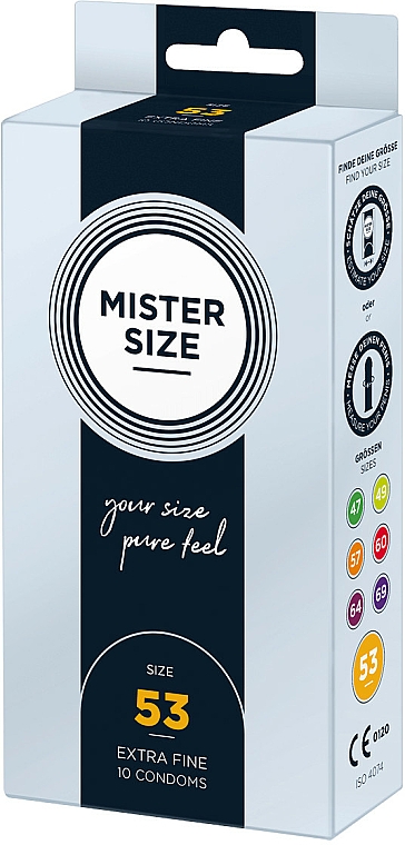 Kondome aus Latex Größe 53 10 St. - Mister Size Extra Fine Condoms — Bild N2