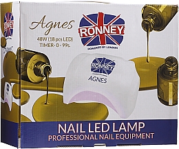 Düfte, Parfümerie und Kosmetik LED-Lampe für Nageldesign Agnes schwarz - Ronney Profesional Agnes Pro LED 48W (GY-LED-032)