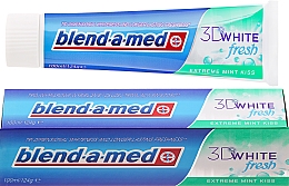 Düfte, Parfümerie und Kosmetik Zahnpasta 3D White Fresh Extreme Mint Kiss - Blend-a-med 3D White Fresh Extreme Mint Kiss Toothpaste