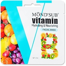 Düfte, Parfümerie und Kosmetik Feuchtigkeitsspendende und pflegende Maske mit Vitamin B3 - Mond'sub Vitamin B3 Hydrating & Nourishing Facial Mask