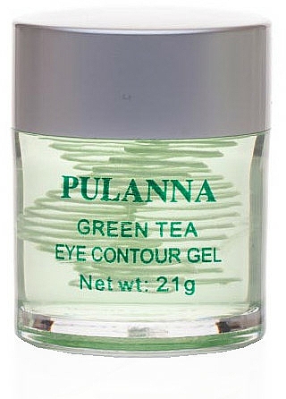 Feuchtigkeitsspendendes pflegendes und tonisierendes Gel für die Augenpartie mit grünem Tee - Pulanna Green Tea Eye Countour Gel — Bild N1