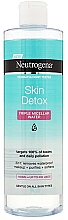 Düfte, Parfümerie und Kosmetik Reinigendes und beruhigendes Mizellenwasser zum Abschminken - Neutrogena Skin Detox Triple Micellar Water