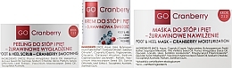 Fußpflegeset - GoCranberry SPA For Feet Set (Fuß- und Fersencreme 50ml + Fuß- und Fersenpeeling 100ml + Fuß- und Fersenmaske 100ml) — Bild N2