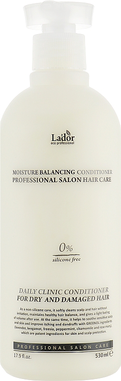 Feuchtigkeitsspendende sillikonfreie Haarspülung für strapaziertes und trockenes Haar - La'dor Moisture Balancing Conditioner — Foto N3