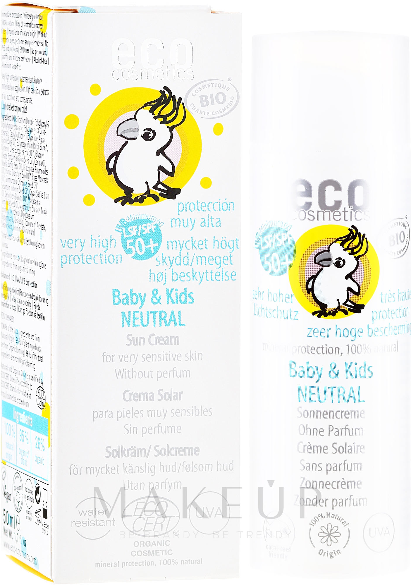 Sonnenschutzcreme für Kinder SPF 30 - Eco Cosmetics Baby&Kids Sun Protection Cream SPF 50+ — Bild 50 ml