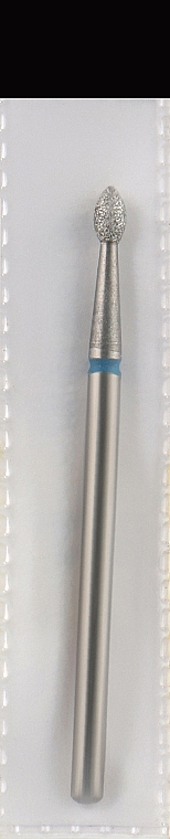 Diamant-Nagelfräser in Geschossform L-4 mm 2,3 mm blau - Head The Beauty Tools — Bild N1