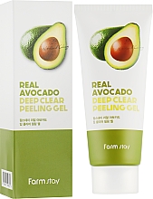 Tiefenreinigendes Peelinggel für das Gesicht mit Avocado - FarmStay Real Avocado Deep Clear Peeling Gel — Bild N1