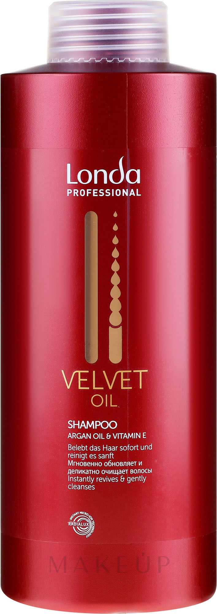 Shampoo mit Arganöl für trockenes und strapaziertes Haar - Londa Professional Velvet Oil Shampoo — Bild 1000 ml