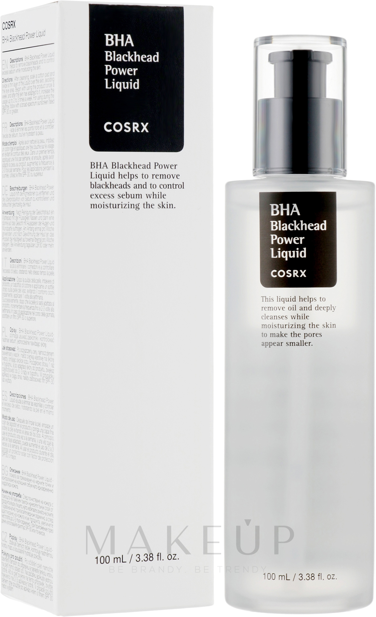 Reinigendes und hautbildverfeinerndes Gesichtsserum für fettige, unreine und Mischhaut - Cosrx BHA Blackhead Power Liquid — Bild 100 ml