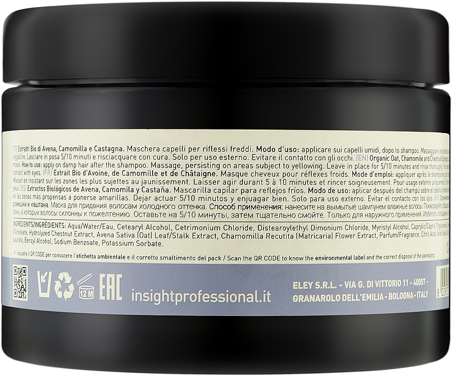 Haarmaske - Insight Blonde Cold Reflections Mask — Bild N4