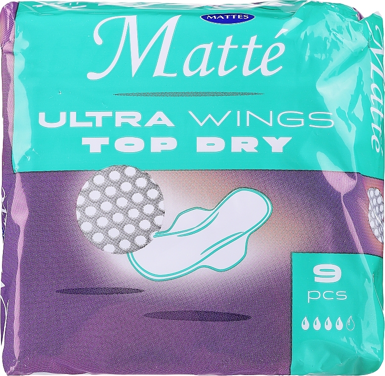 Damenbinden mit Flügeln 9 St. - Mattes Ultra Wings Top Dry — Bild N1