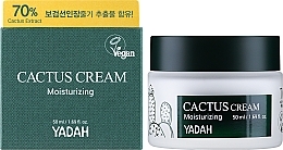 Feuchtigkeitsspendende Gesichtscreme mit Kaktusextrakt - Yadah Moisturizing Cactus Cream — Bild N2