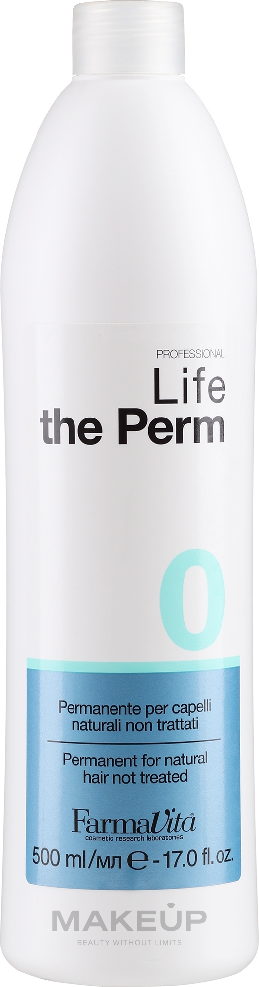 Dauerwelle-Lotion für natürliches Haar - Farmavita Life The Perm 0 — Bild 500 ml