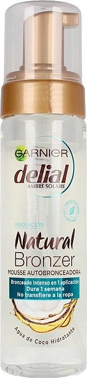 Selbstbräunungs-Mousse mit natürlichem Bronzer - Garnier Delial Natural Bronzer Self Tanning Mousse — Bild N1