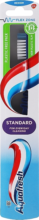Zahnbürste mittel Standard dunkelblau - Aquafresh Standard Medium — Bild N1