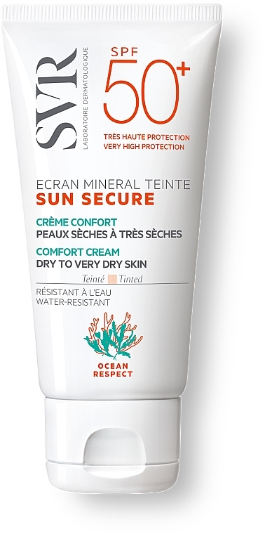 Getönte Sonnenschutzcreme für trockene und sehr trockene Haut SPF 50+ - SVR Sun Secure Ecran Mineral Teinte Comfort Cream SPF50+ — Bild N2