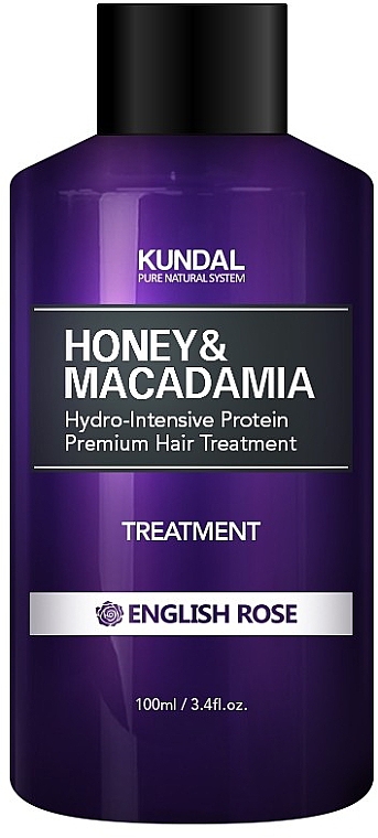 Feuchtigkeitsspendende Haarspülung mit englischer Rose - Kundal Honey & Macadamia Treatment English Rose