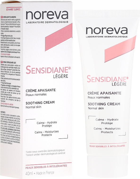 Beruhigende Gesichtscreme mit leichter Textur - Noreva Laboratoires Sensidiane Legere Soothing Cream Normal Skin — Bild N1