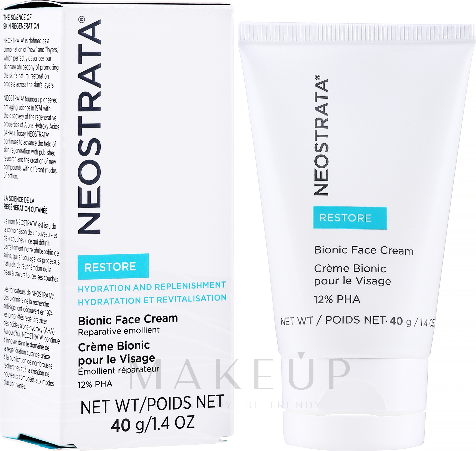 Gesichtscreme mit PHA-Säuren - NeoStrata Restore Bionic Face Cream 12% PHA — Bild 40 g