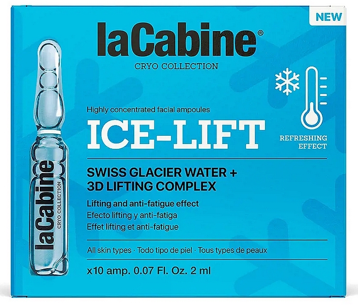 Kühlende Gesichtsampullen mit Lifting-Effekt - La Cabine Ice-lift Ampoules — Bild N4