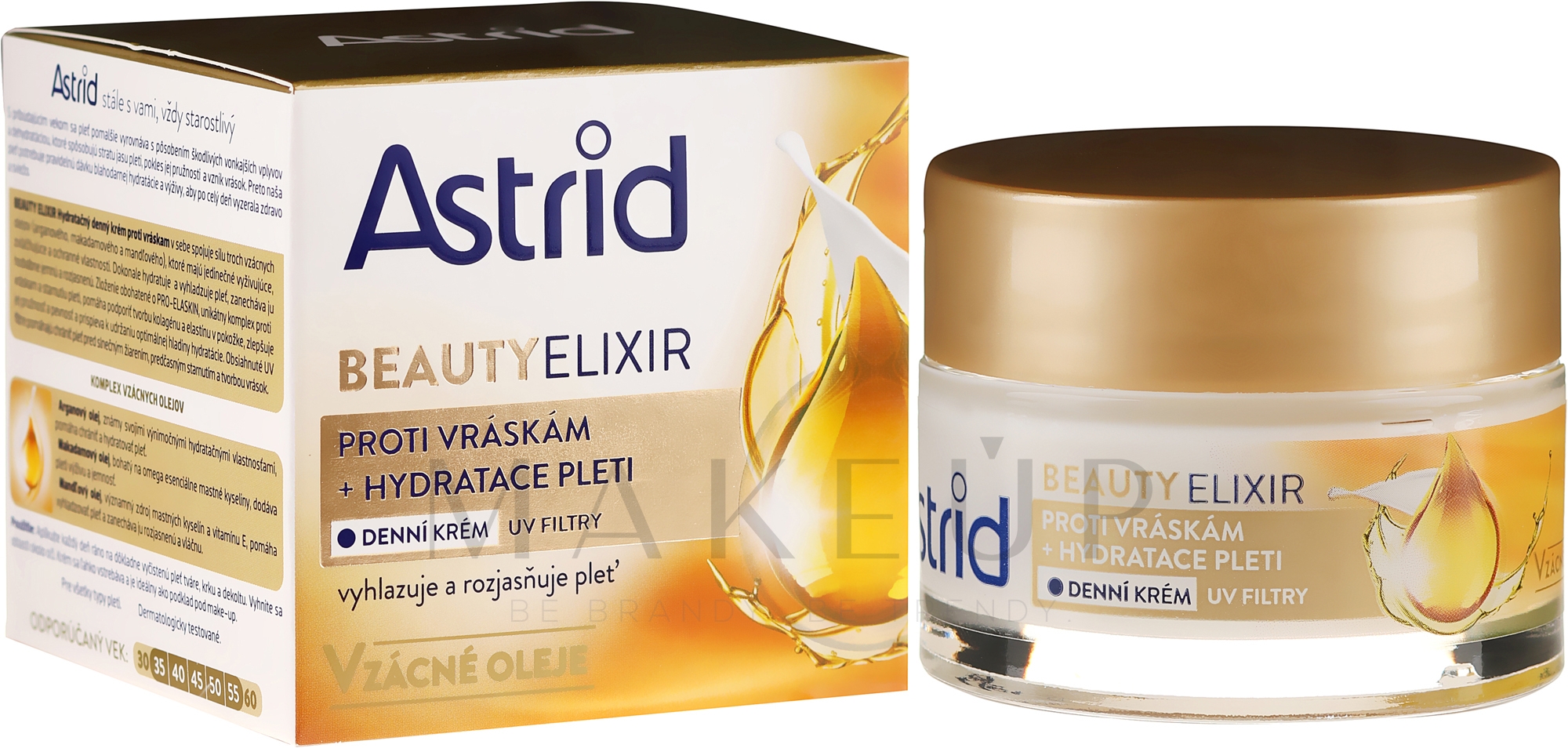 Feuchtigkeitsspendende Anti-Aging Tagescreme mit Argan-, Macadamia- und Mandelöl - Astrid Moisturizing Anti-Wrinkle Day Cream — Bild 50 ml
