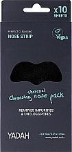 Düfte, Parfümerie und Kosmetik Porenreinigende Nasenpatches mit Aktivkohle gegen Mitesser - Yadah Charcoal Cleansing Nose Pack