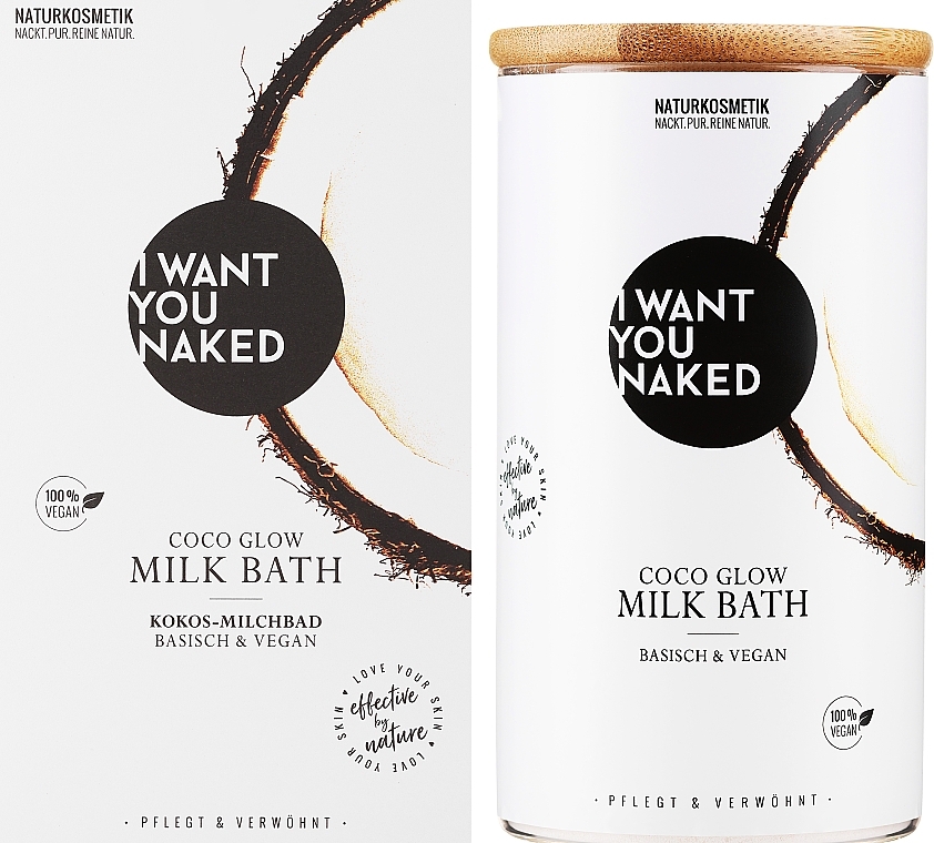 Bademilch Coconut Milk & Vitamin E  - I Want You Naked Coco Glow Milk Bath  — Bild N2