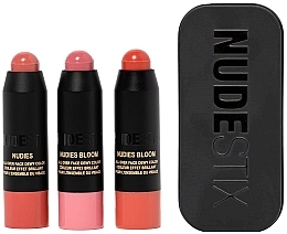 Düfte, Parfümerie und Kosmetik Set - Nudestix Mini Pretty Blush Kit (blush/3x1.8g)