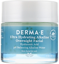 Düfte, Parfümerie und Kosmetik Ultra-feuchtigkeitsspendende Gesichtsbehandlung für die Nacht mit Hyaluronsäure - Derma E Ultra Hydrating Alkaline Overnight Facial