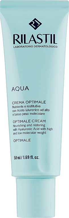 Nährende Feuchtigkeitscreme für normale bis trockene Haut - Rilastil Aqua Crema — Bild N1