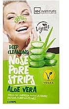 Porenreinigungsstreifen - IDC Institute Pore Cleansing Strips Vegan Formula Aloe Vera — Bild N1