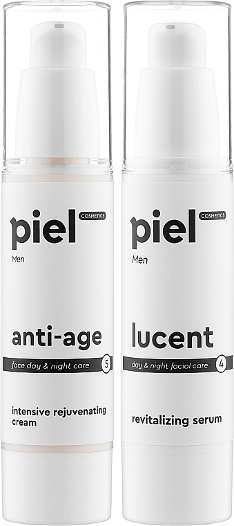 Anti-Aging-Set - Piel Cosmetics Men (cr/50ml + ser/30ml) — Bild N1