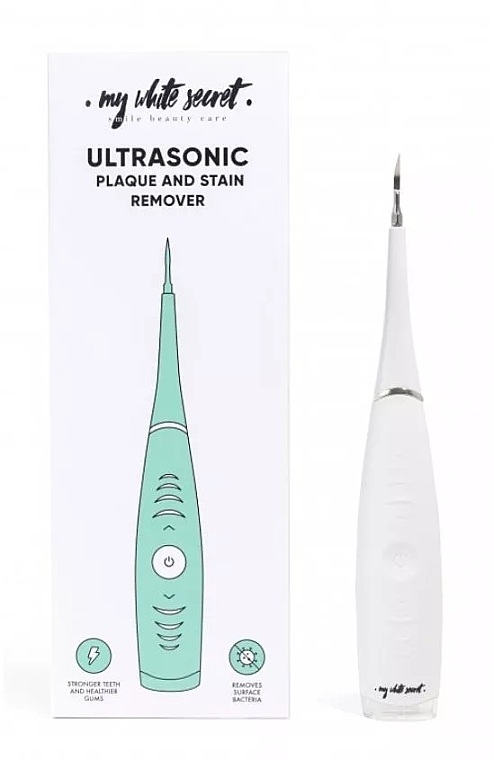 Ultraschallgerät zur Reinigung der Zähne von Flecken und Zahnbelag - My White Secret Ultrasonic Plaque And Stain Remover — Bild N1