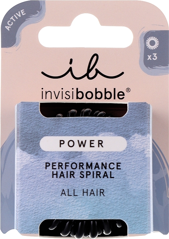 Haargummis - Invisibobble Power True Black Perfomance Hair Spiral — Bild N1