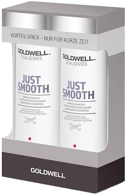 Haarpflegeset - Goldwell Dualsenses Just Smooth (Haarshampoo 250ml + Haarspülung 250ml) — Bild N1