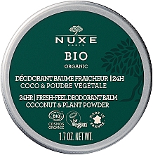 Düfte, Parfümerie und Kosmetik Erfrischender Deo-Basam mit Pflanzenpulvern, Kokosöl und Orangenblütenduft - Nuxe Bio Organic Fresh Balm Deodorant