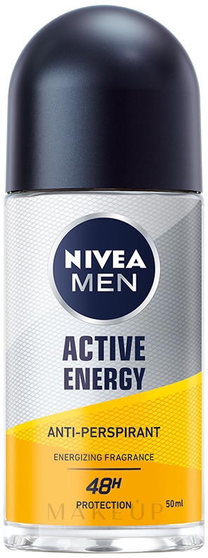 Deo Roll-on Antitranspirant - Nivea Men Active Energy Deodorant Roll-On — Bild 50 ml