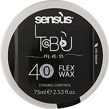 Düfte, Parfümerie und Kosmetik Starkes mattes Haarwachs - Sensus Tabu Flex Wax 40
