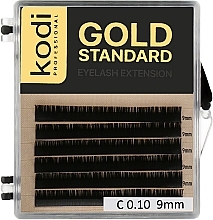 Wimpernbüschel Gold Standart C 0.10 (6 Reihen 9 mm) - Kodi Professional — Bild N1