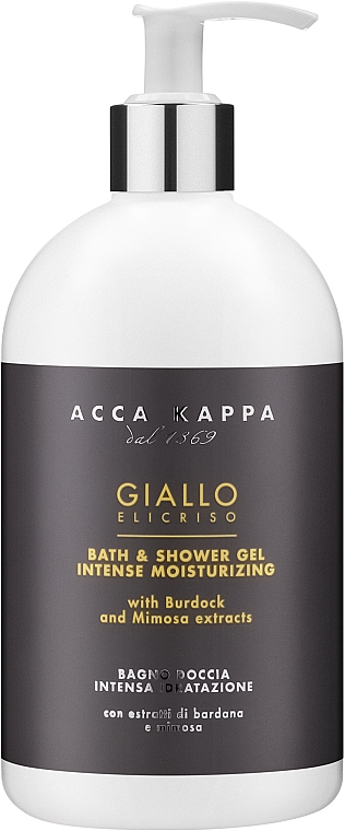 Acca Kappa Giallo Elicriso - Feuchtigkeitsspendendes Bade- und Duschgel mit Kletten- und Mimosenextrakt — Bild N1