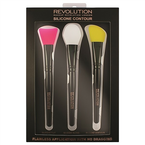 Konturierpinsel-Set - Makeup Revolution Silicone Contour Brush Set — Bild N1