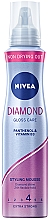 Düfte, Parfümerie und Kosmetik Haarmousse "Diamond Gloss" Extra starker Halt - NIVEA Hair Care Diamond Gloss Styling Mousse 