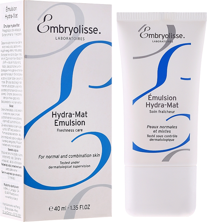 Feuchtigkeitsspendende und mattierende Gesichtsemulsion - Embryolisse Hydra-Mat Emulsion — Bild N1