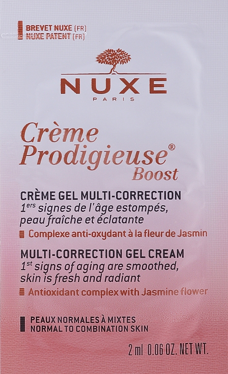 Multi-Korrektur-Creme-Gel für normale und Mischhaut - Nuxe Creme Prodigieuse Boost Multi-Correction Gel Cream (Probe)  — Bild N1