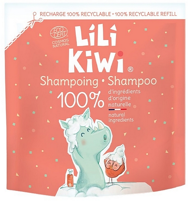 Lilikiwi Extra Gentle Natural Shampoo for Kids Refill - Shampoo Erdbeeren und Sahne — Bild N1