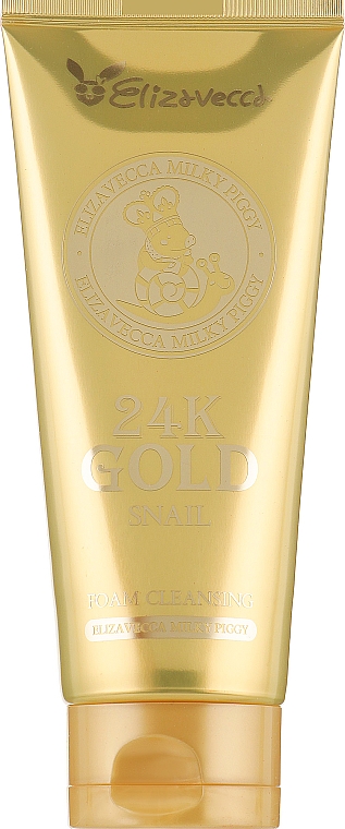 Gesichtsreinigungsschaum mit Schneckenschleim und 24K Gold - Elizavecca Face Care 24k gold snail Cleansing Foam — Bild N2