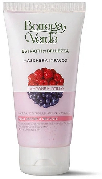 Gesichtsmaske mit Heidel- und Himbeeren - Bottega Verde Beauty Extracts Blueberry & Raspberry Mask — Bild N1