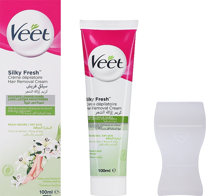 Haarentfernungscreme - Veet Hair Removal Cream Silk and Fresh for Dry Skin — Bild N2