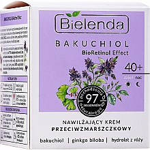 Feuchtigkeitsspendende Anti-Falten Gesichtscreme mit Bakuchiol, Ginkgo biloba und Rosenhydrolat 40+ - Bielenda Bakuchiol BioRetinol Effect 40+ — Bild N2